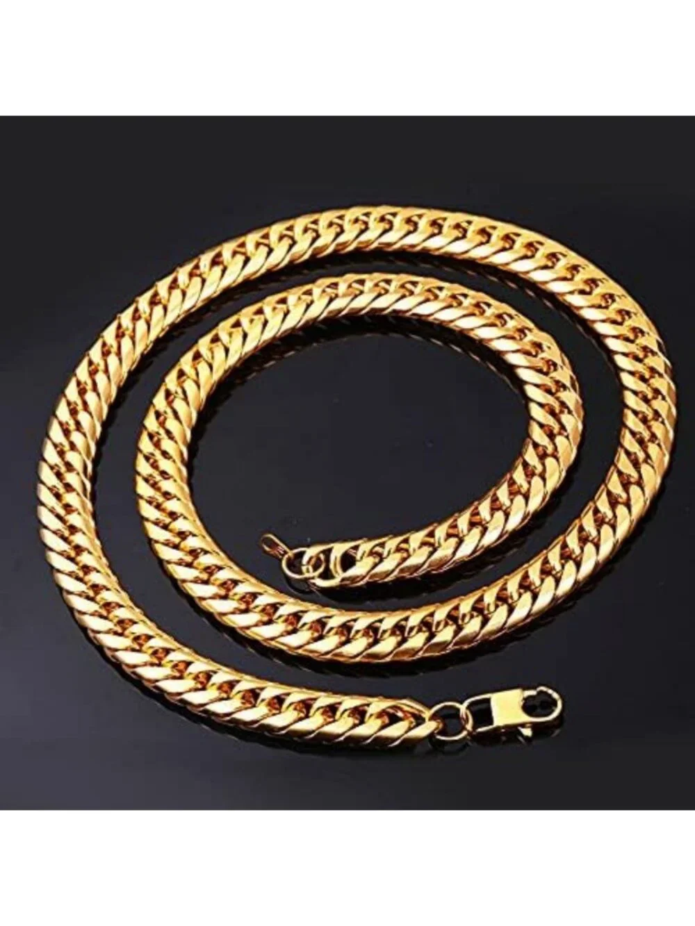 Men's Cuban Link Chain Necklace - 3.5/6/9/12mm Franco Curb Style Jewelry